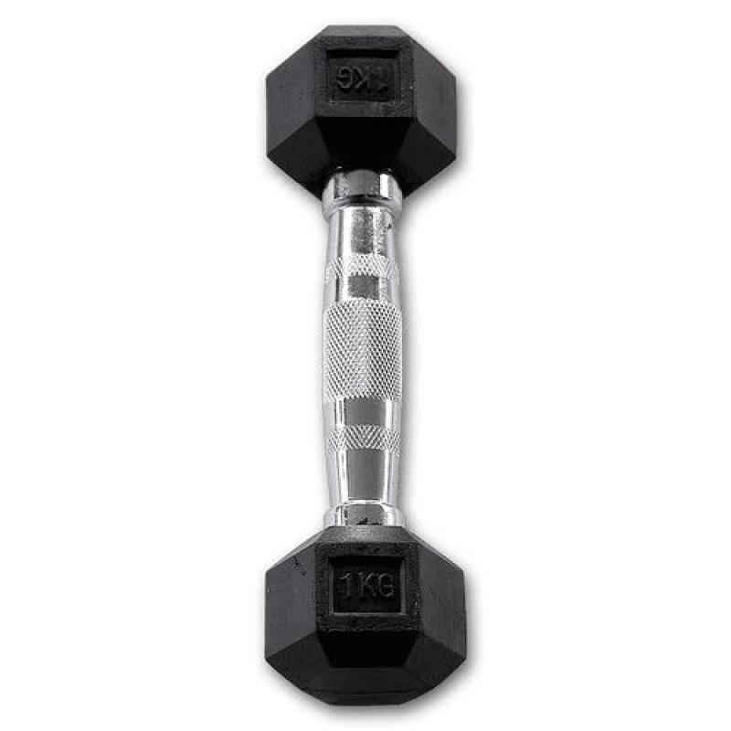  - Body Solid Hexagon Rubber Dumbbell – 7 kg – p--paar           